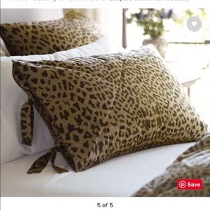 Pottery Barn NWT Leopard Sham